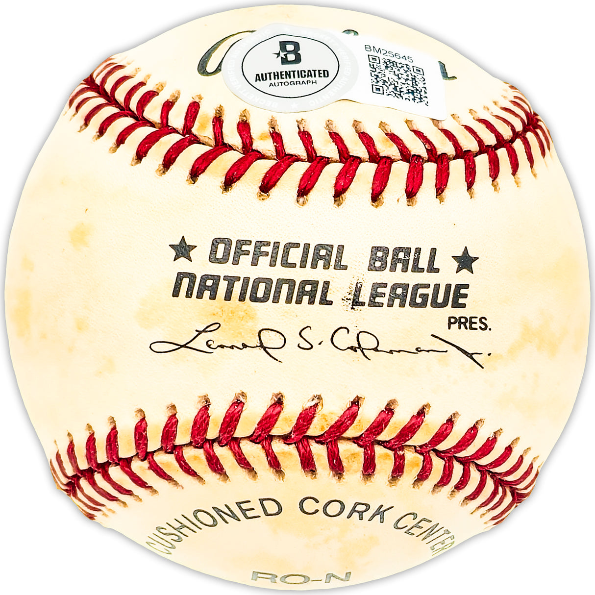 Nelson Nellie Briles Autographed Official NL Baseball St. Louis Cardinals, Pittsburgh Pirates Beckett BAS QR #BM25645