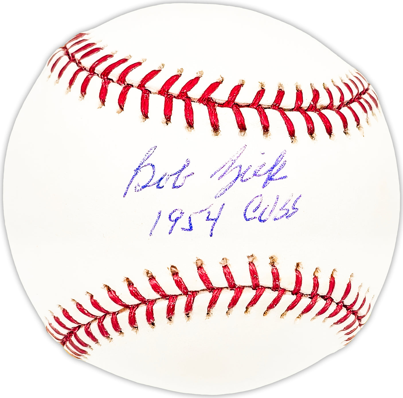 Bob Zick Autographed Official MLB Baseball Chicago Cubs "1954 Cubs" Beckett BAS QR #BM25646