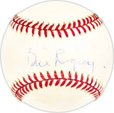 Bill Rigney Autographed Official NL Baseball New York Giants Beckett BAS QR #BM25649