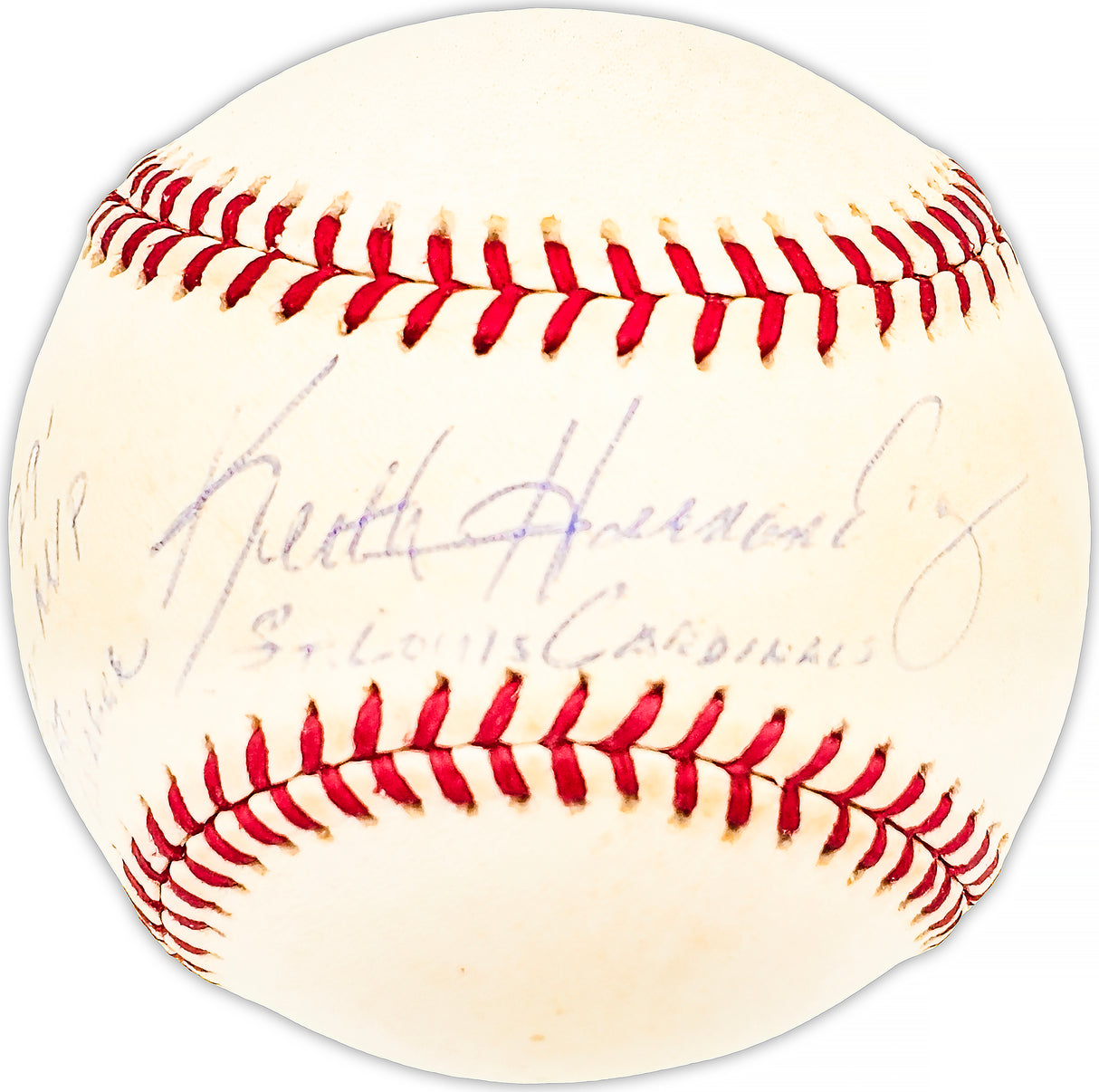 Keith Hernandez Autographed Official NL Baseball St. Louis Cardinals "79 Co-MVP NL" Beckett BAS QR #BM25665