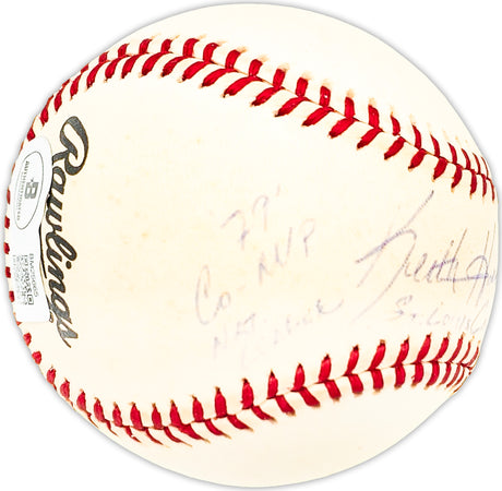 Keith Hernandez Autographed Official NL Baseball St. Louis Cardinals "79 Co-MVP NL" Beckett BAS QR #BM25665