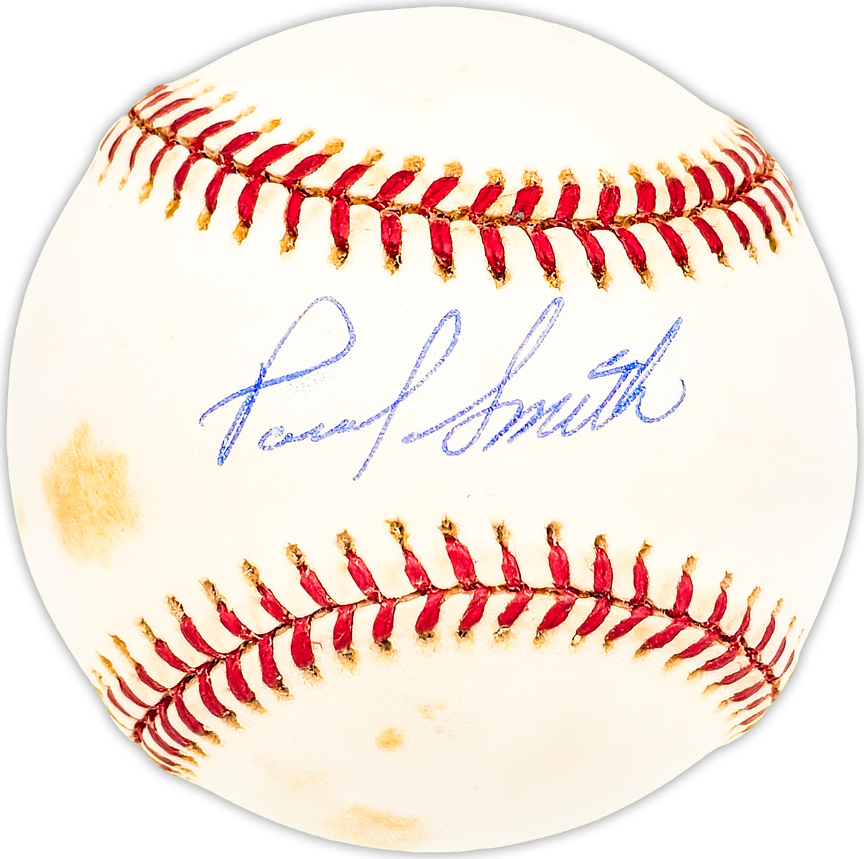 Paul Smith Autographed Official NL Baseball Pittsburgh Pirates, Chicago Cubs Beckett BAS QR #BM25680