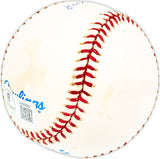 Bert Shepard Autographed Official AL Baseball Washington Senators World War 2 Pitched With One Leg Beckett BAS QR #BM25682
