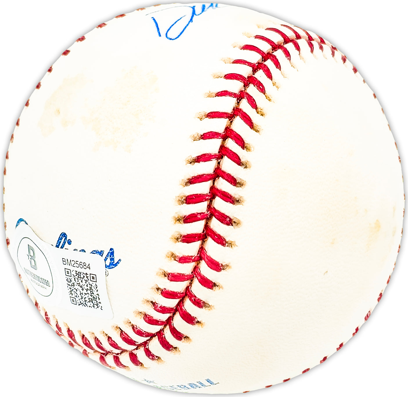 Dick Hughes Autographed Official MLB Baseball St. Louis Cardinals Beckett BAS QR #BM25684