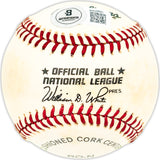 Mike Ryan Autographed Official NL Baseball Boston Red Sox, Philadelphia Phillies Beckett BAS QR #BM25695