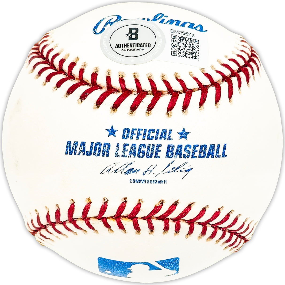 Herm Reich Autographed Official MLB Baseball Chicago Cubs Beckett BAS QR #BM25696