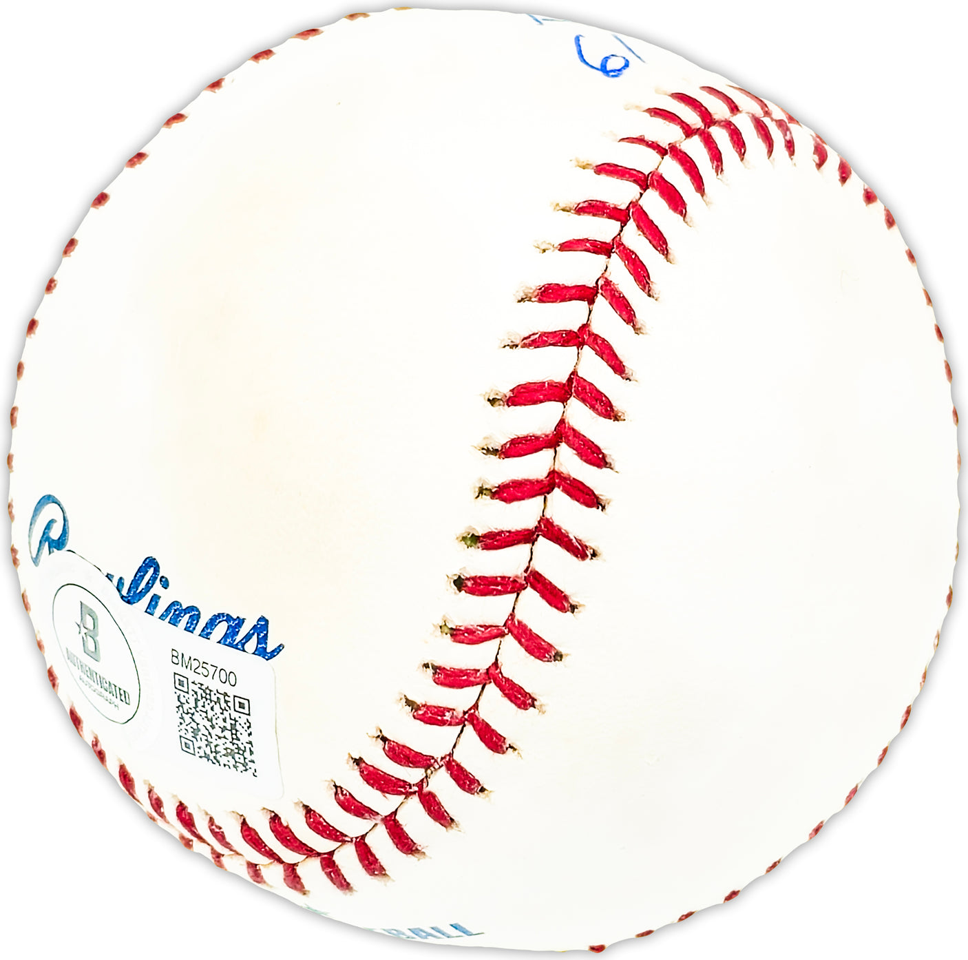 Gordy MacKenzie Autographed Official MLB Baseball KC A's "61 KC A's" Beckett BAS QR #BM25700