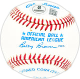 U.L. Washington Autographed Official AL Baseball Kansas City Royals Beckett BAS QR #BM25701