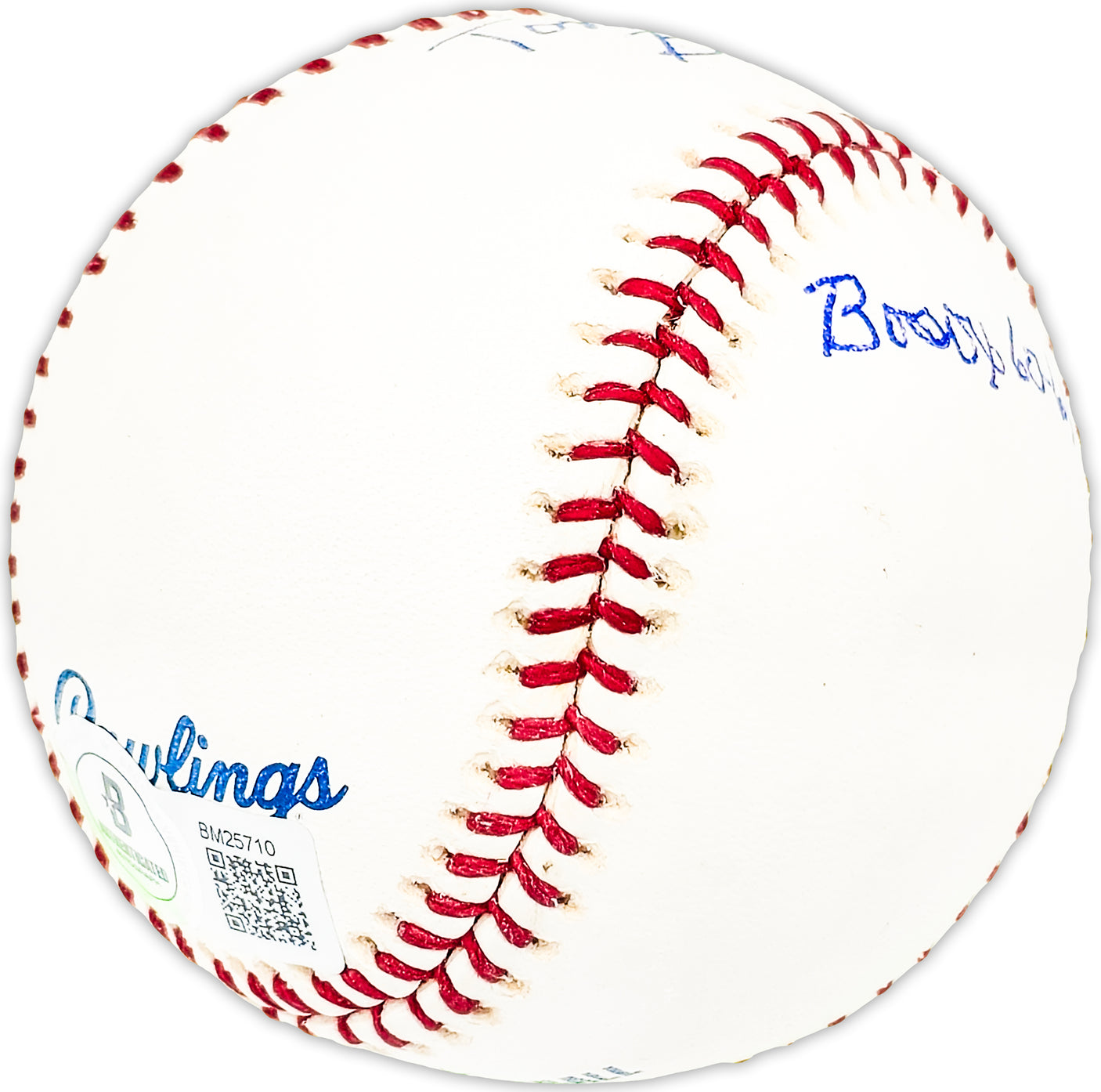 Tom Borland Autographed Official MLB Baseball Boston Red Sox "Bosox 60-61" Beckett BAS QR #BM25710
