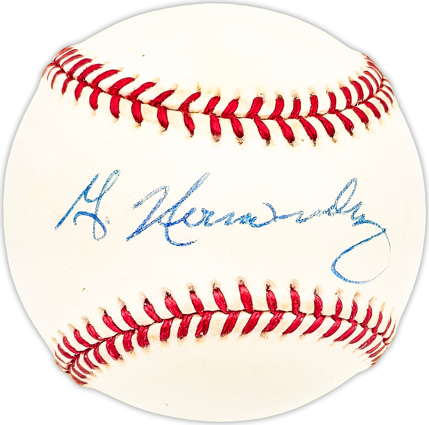 Guillermo Willie Hernandez Autographed Official AL Baseball Detroit Tigers Beckett BAS QR #BM25712