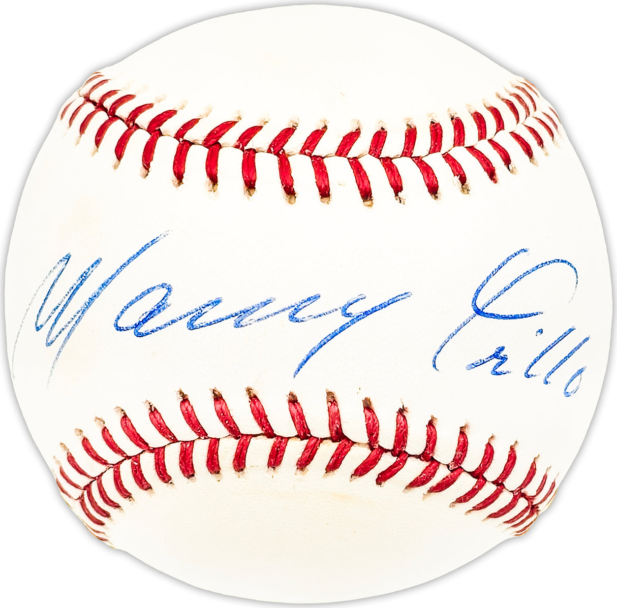 Manny Trillo Autographed Official NL Baseball Philadelphia Phillies, Chicago Cubs Beckett BAS QR #BM25713