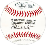 Manny Trillo Autographed Official NL Baseball Philadelphia Phillies, Chicago Cubs Beckett BAS QR #BM25713