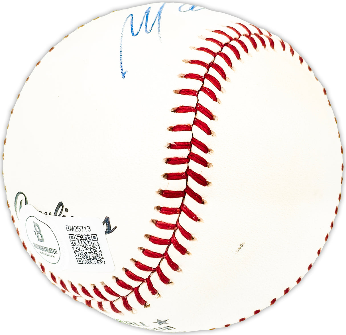 Manny Trillo Autographed Official NL Baseball Philadelphia Phillies, Chicago Cubs Beckett BAS QR #BM25713