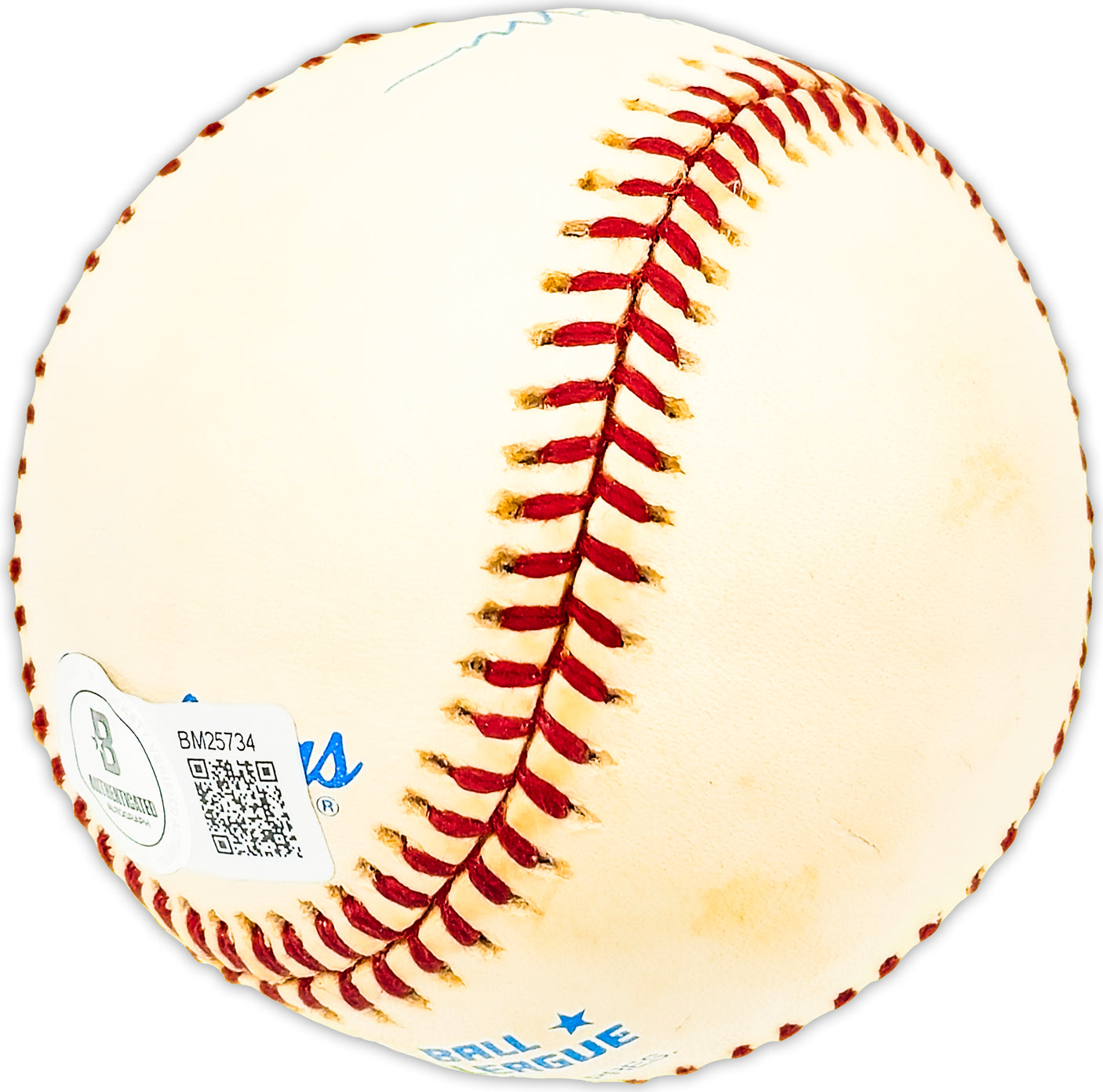 Bill Glynn Autographed Official AL Baseball Cleveland Indians Beckett BAS QR #BM25734