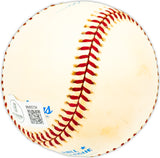 Bill Glynn Autographed Official AL Baseball Cleveland Indians Beckett BAS QR #BM25734