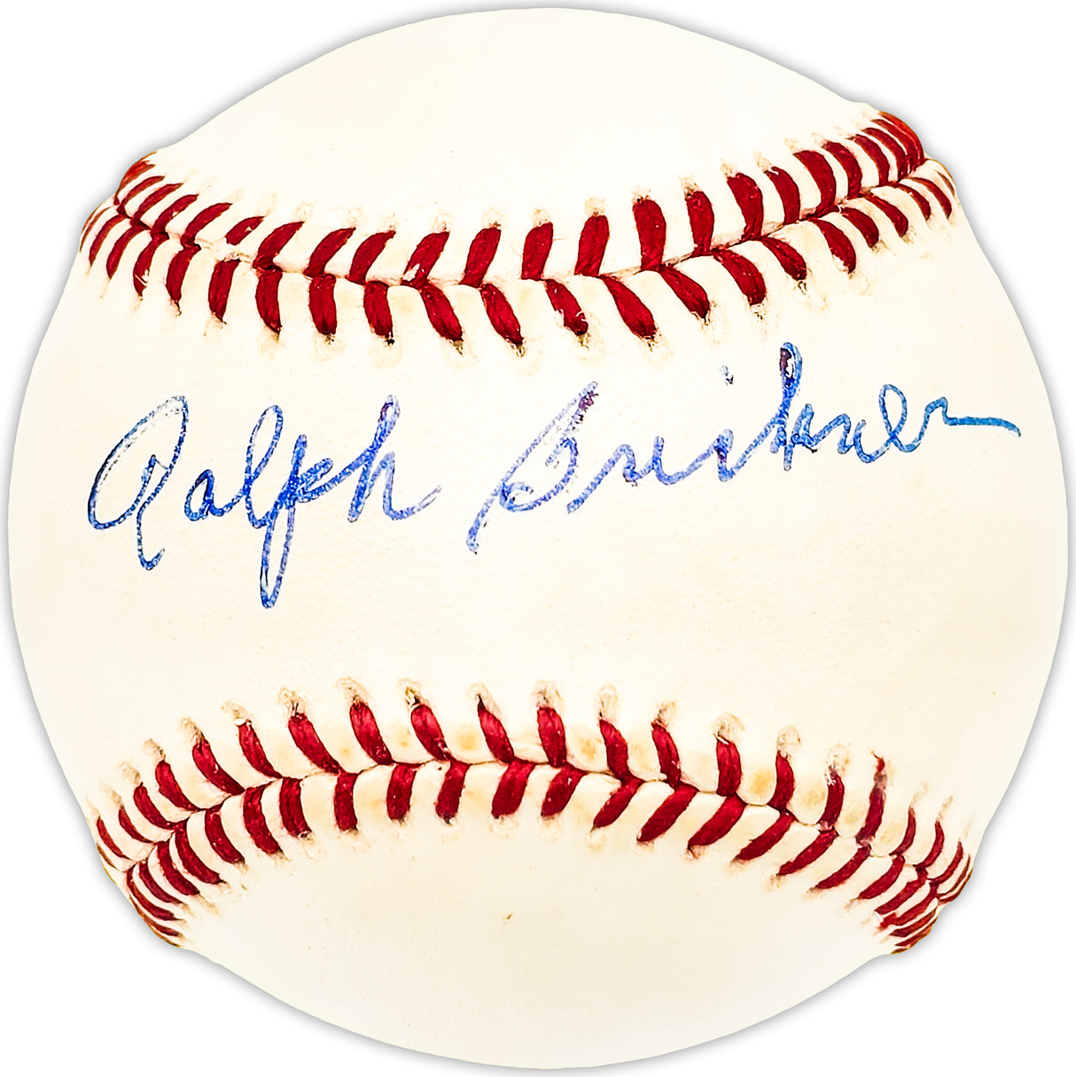 Ralph Brickner Autographed Official NL Baseball Boston Red Sox Beckett BAS QR #BM25741