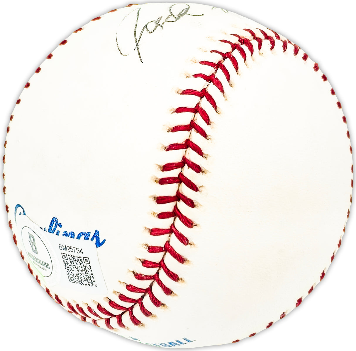 Jack Hamilton Autographed Official MLB Baseball New York Mets, Philadelphia Phillies Beckett BAS QR #BM25754