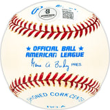 Bill Klaus Autographed Official AL Baseball Boston Red Sox, Baltimore Orioles Beckett BAS QR #BM25756