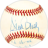 Steve Busby Autographed Official AL Baseball Kansas City Royals "No Hitter 6-19-74" Beckett BAS QR #BM25766