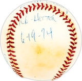 Steve Busby Autographed Official AL Baseball Kansas City Royals "No Hitter 6-19-74" Beckett BAS QR #BM25766