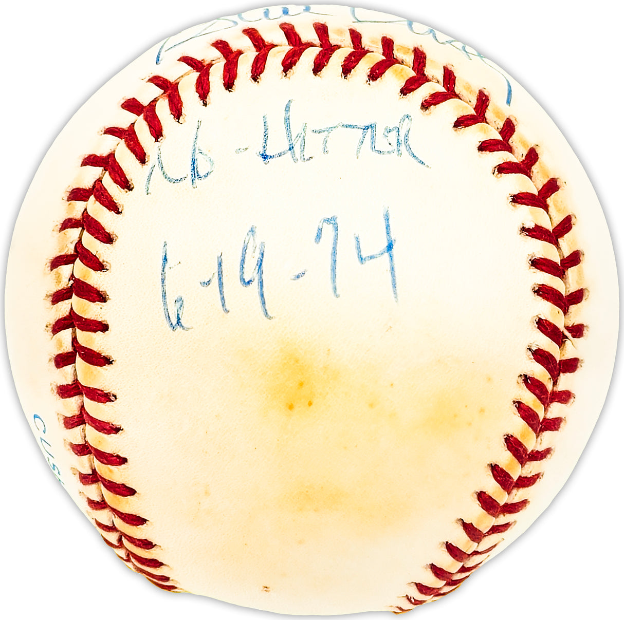 Steve Busby Autographed Official AL Baseball Kansas City Royals "No Hitter 6-19-74" Beckett BAS QR #BM25766
