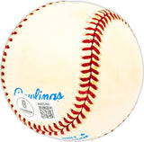 Steve Busby Autographed Official AL Baseball Kansas City Royals "No Hitter 6-19-74" Beckett BAS QR #BM25766