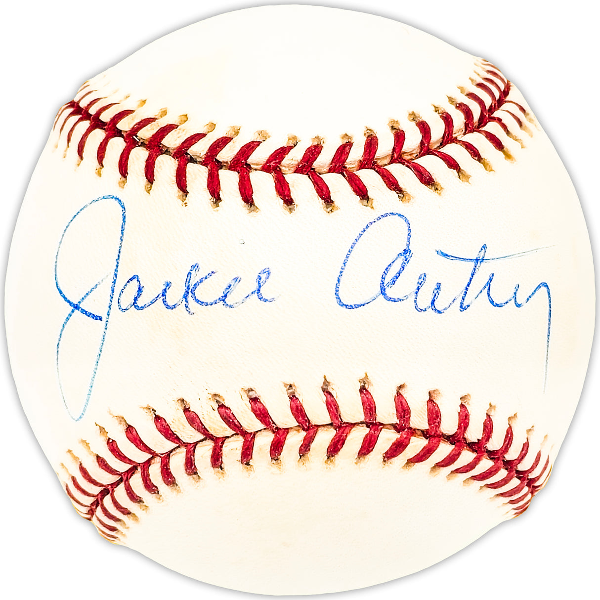 Jackie Autry Autographed Official MLB Baseball California Angels Owners/Gene's Wife Beckett BAS QR #BM25771