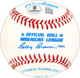 Dave Hillman Autographed Official AL Baseball Boston Red Sox, Chicago Cubs Beckett BAS QR #BM25784