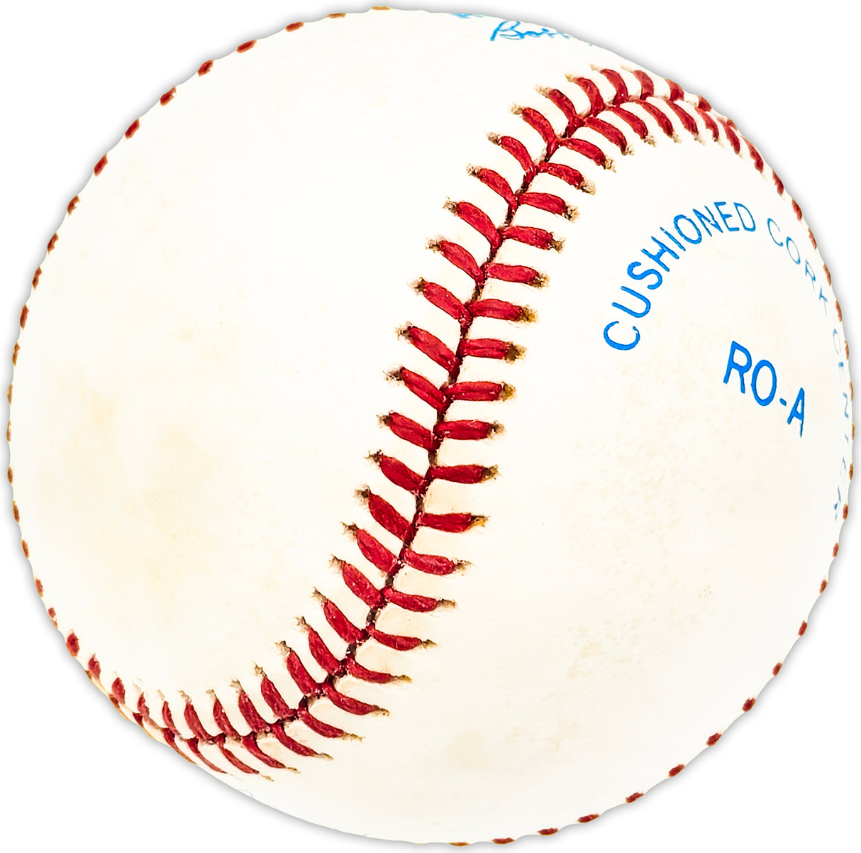 George Bell Autographed Official AL Baseball Blue Toronto Blue Jays, Chicago Cubs Beckett BAS QR #BM25786