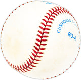 George Bell Autographed Official AL Baseball Blue Toronto Blue Jays, Chicago Cubs Beckett BAS QR #BM25786