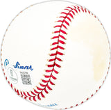 Bob "Hawk" Taylor Autographed Official MLB Baseball Milwaukee Braves "1957 Braves" Beckett BAS QR #BM25789