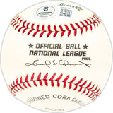 Jerry Martin Autographed Official NL Baseball Philadelphia Phillies, Chicago Cubs Beckett BAS QR #BM25797