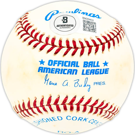 Al Pilarcik Autographed Official AL Baseball Baltimore Orioles, Chicago White Sox "Best Wishes" Beckett BAS QR #BM25802