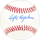 Bill Lefty Lefebvre Autographed Official Wilson Baseball Red Sox, Senators Beckett BAS QR #BM25806