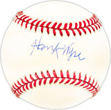 Hank Wyse Autographed Official NL Baseball Chicago Cubs Beckett BAS QR #BM25809