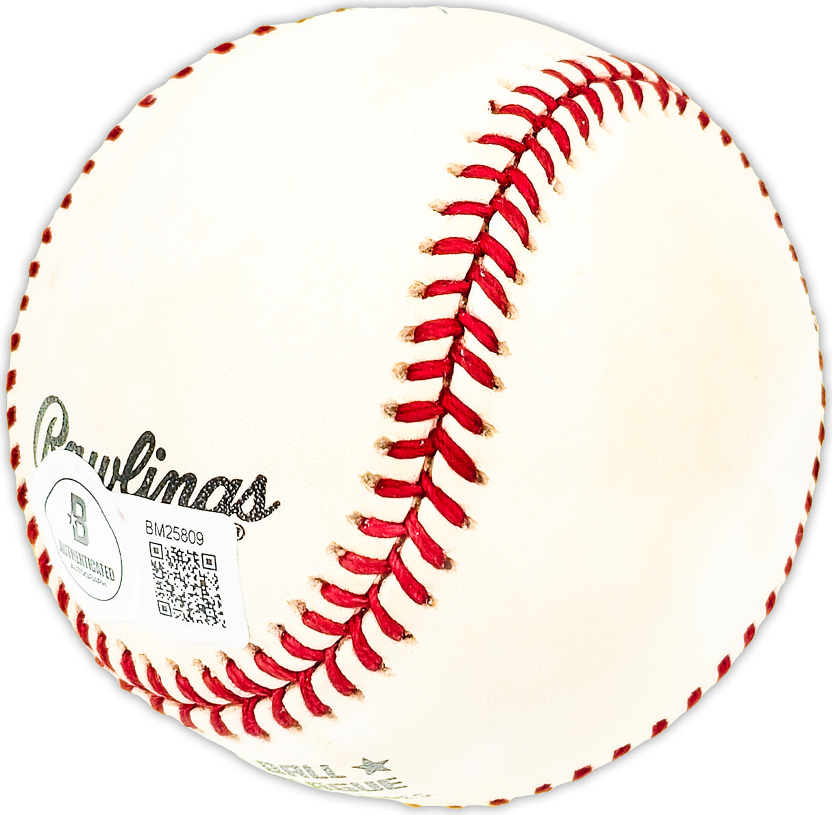 Hank Wyse Autographed Official NL Baseball Chicago Cubs Beckett BAS QR #BM25809