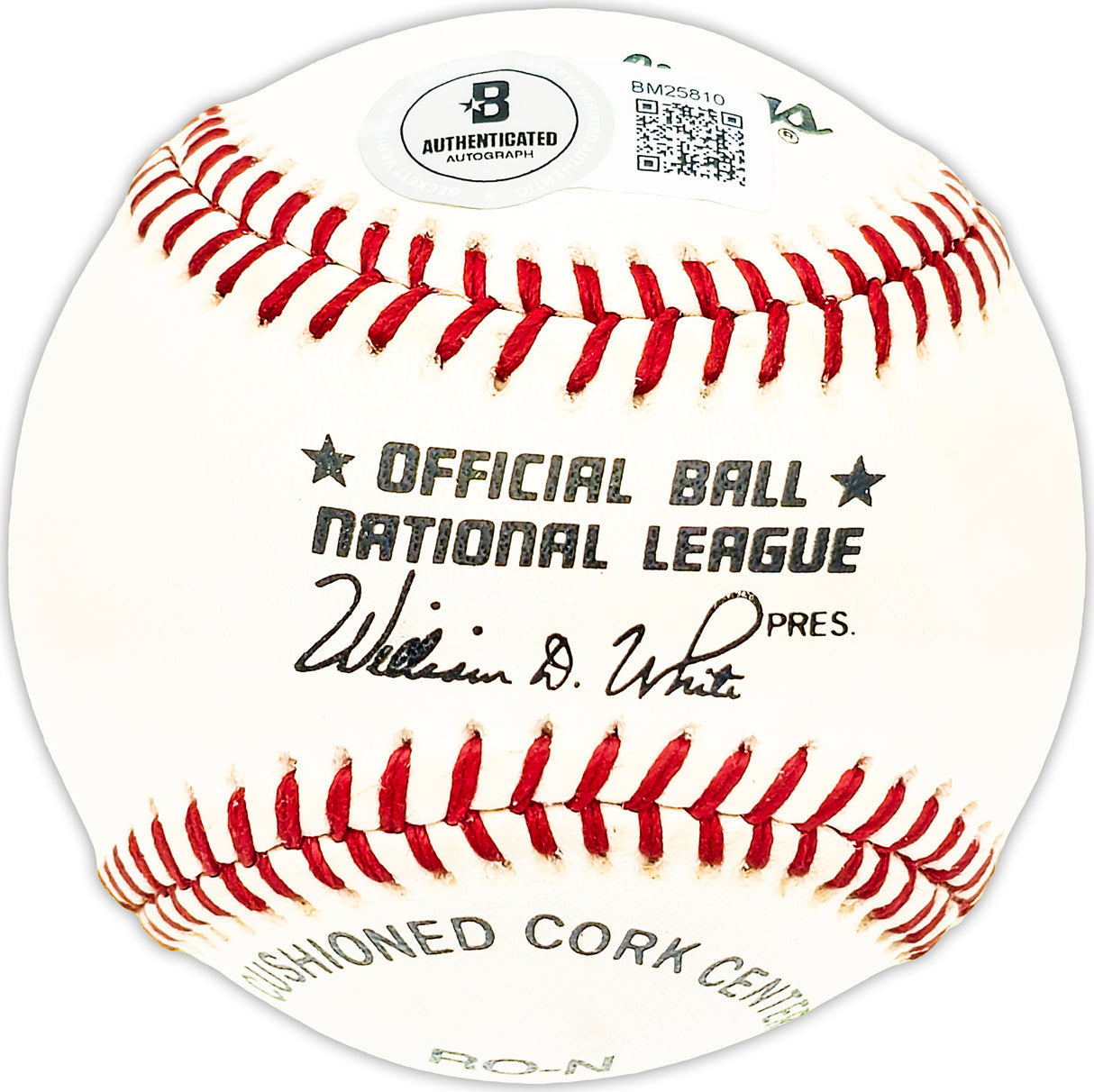 Rod Kanehl Autographed Official NL Baseball New York Mets Beckett BAS QR #BM25810