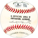 Angel Echevarria Autographed Official NL Baseball Colorado Rockies, Chicago Cubs Beckett BAS QR #BM25823