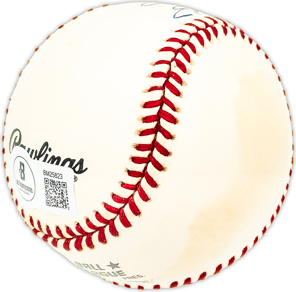 Angel Echevarria Autographed Official NL Baseball Colorado Rockies, Chicago Cubs Beckett BAS QR #BM25823