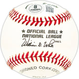 Ernie Bowman Autographed Official NL Baseball San Francisco Giants Beckett BAS QR #BM25831