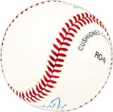 Ernie Bowman Autographed Official NL Baseball San Francisco Giants Beckett BAS QR #BM25831