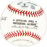 Tom Saffell Autographed Official NL Baseball Pirates, Philadelphia A's Beckett BAS QR #BM25842