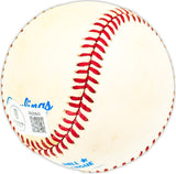 Jim Brosnan Autographed Official AL Baseball Cincinnati Reds, Chicago Cubs Beckett BAS QR #BM25843