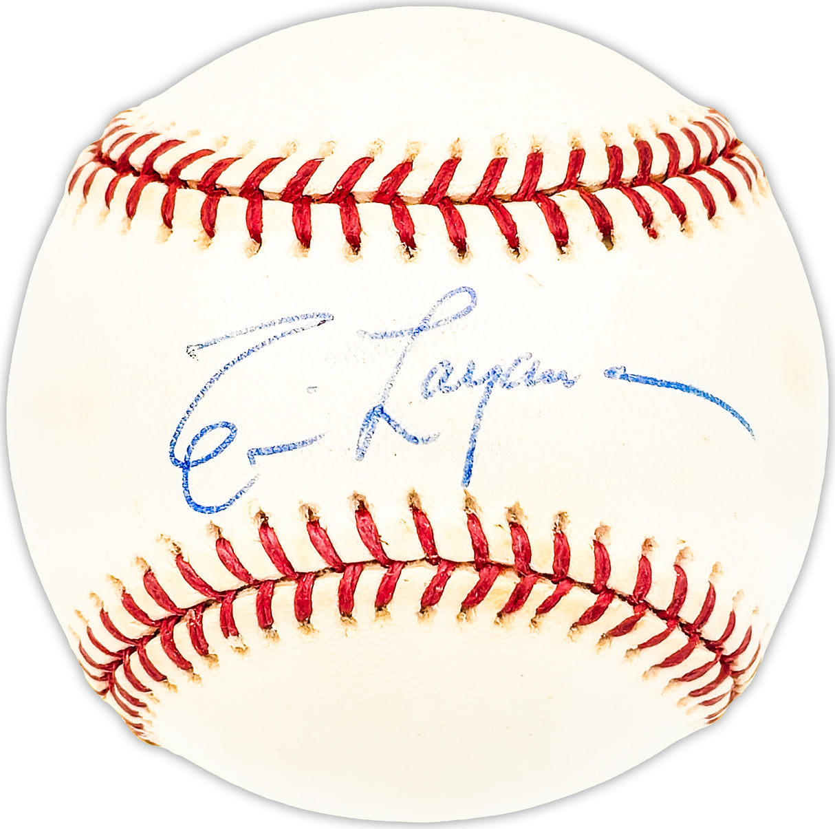 Tim Layana Autographed Official NL Baseball Cincinnati Reds Beckett BAS QR #BM25849