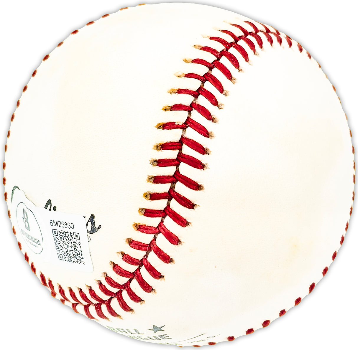 Bob Buhl Autographed Official NL Baseball Milwaukee Braves Beckett BAS QR #BM25850