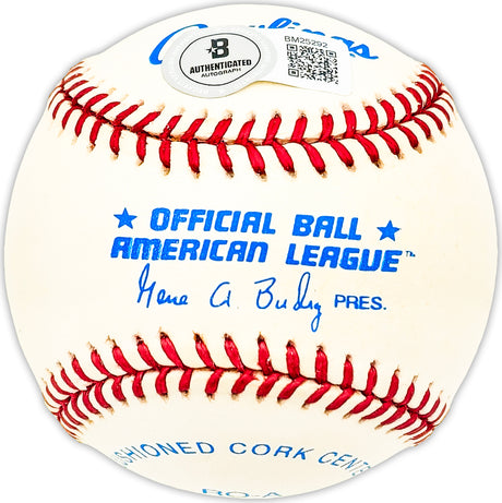 Dick Starr Autographed Official AL Baseball New York Yankees "NY Yankees 1947-48" Beckett BAS QR #BM25292