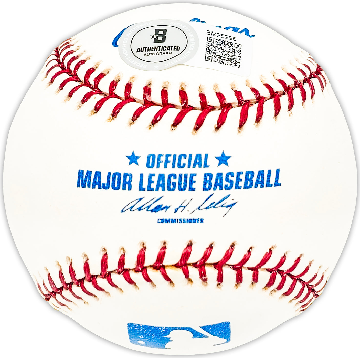Frank Dasso Autographed Official MLB Baseball Cincinnati Reds Beckett BAS QR #BM25296