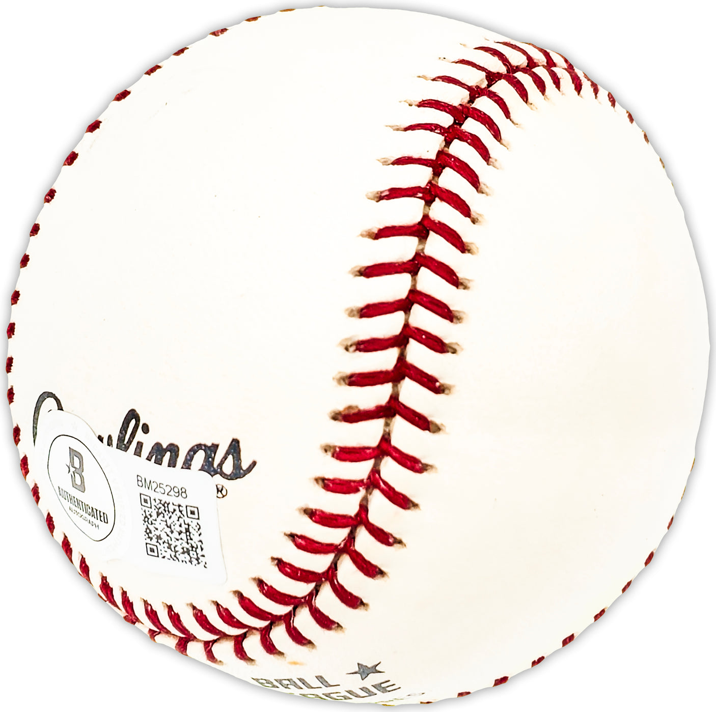 Art Ceccarelli Autographed Official NL Baseball Chicago Cubs, Baltimore Orioles Beckett BAS QR #BM25298