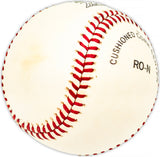 Frank Secory Autographed Official NL Baseball New York Yankees, Chicago Cubs Beckett BAS QR #BM25301
