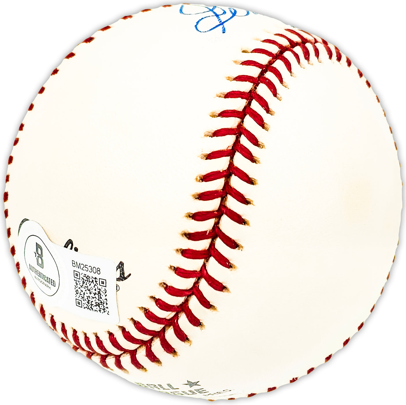 Gerry Arrigo Autographed Official NL Baseball Cincinnati Reds, New York Mets Beckett BAS QR #BM25308
